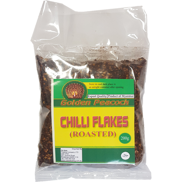 Golden Peacock - Chilli Flakes (Roasted) (200 GM)